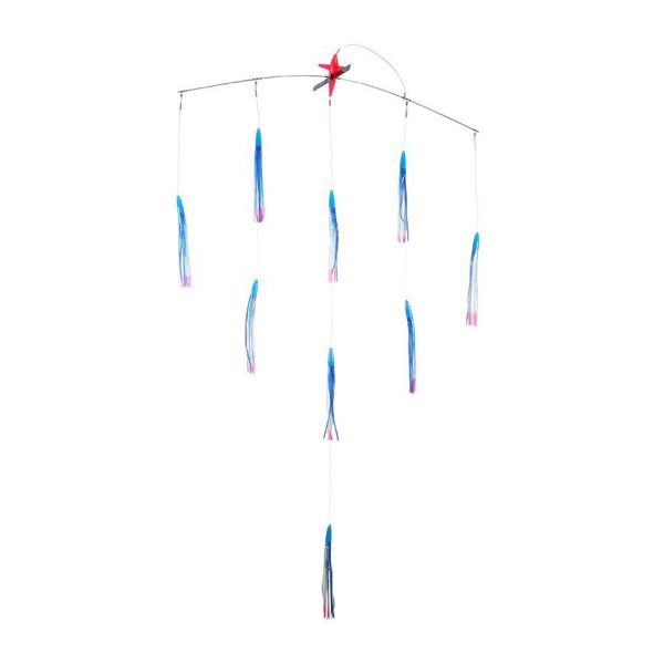 Strike Point Tackle 36in Outbound Rudder Spreader Bar - Blue Ballyhoo