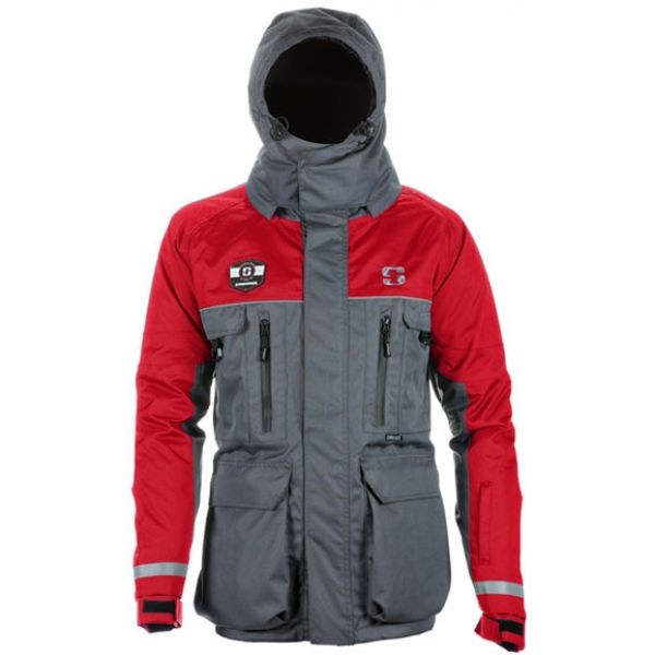 Striker ICE HardWater Jacket - Gray/Red - Small