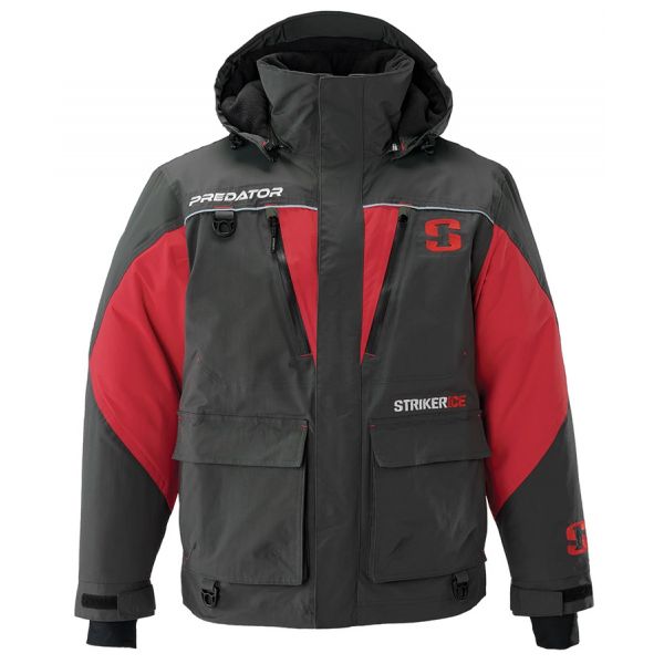 Striker ICE Predator Jacket - Charcoal/Red - Large