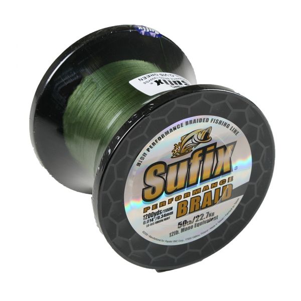 Sufix Performance Braid 50lb. 1200yd Green 663-250G