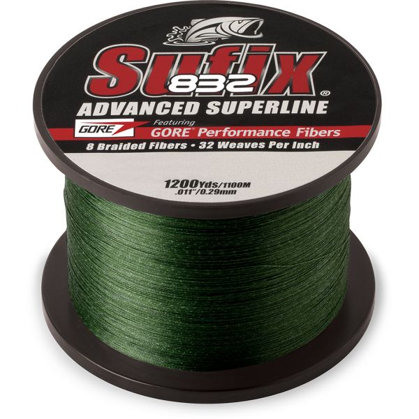 Sufix 832 Advanced Superline 660-306G Lo-Vis Green 6lb 1200yds