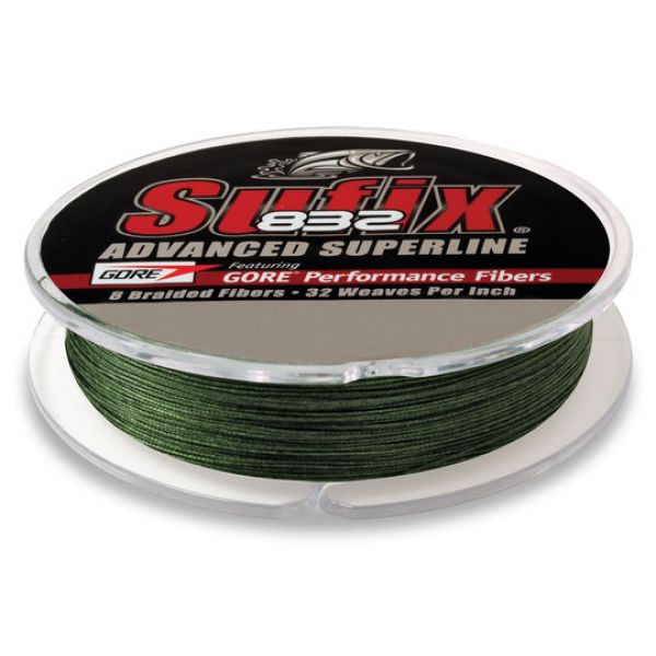 Sufix 832 Advanced Superline 660-010G Lo-Vis Green 15lb 150yds