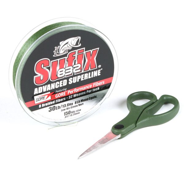 Sufix 832 Advanced Superline with Sufix Superline Scissors