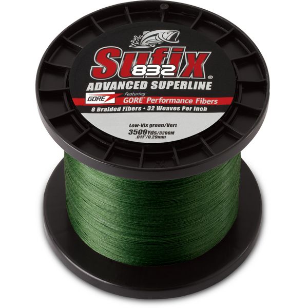 Sufix 832 Advanced Superline 660-415G Lo-Vis Green 15lb 3500yds