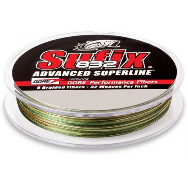 Sufix 660-108CA 832 Advanced Superline Braid - 8lb - 300yd - Camo