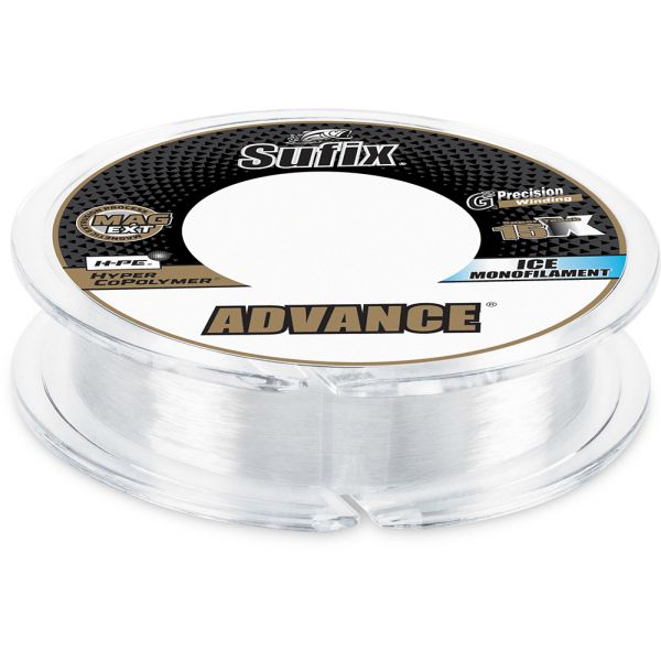 Sufix Advance Ice Monofilament - 100yds - Clear - 2lb