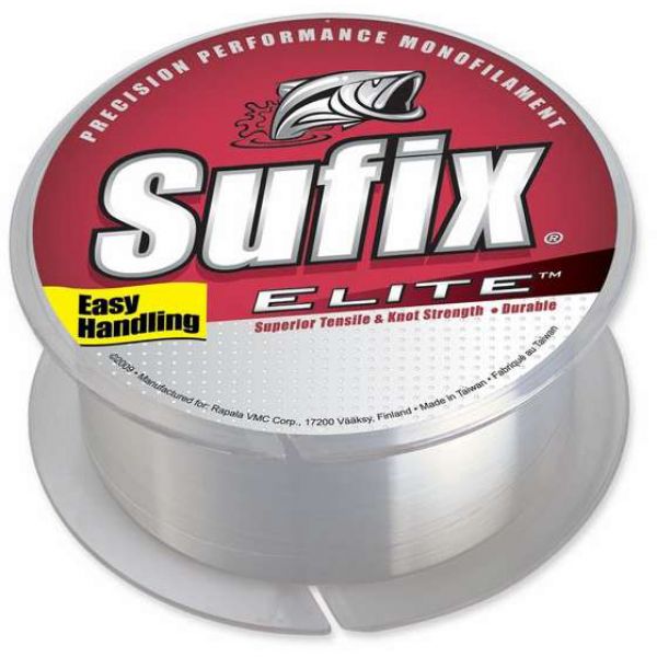 Sufix Elite Monofilament Fishing Line Clear - 1000yd Spools