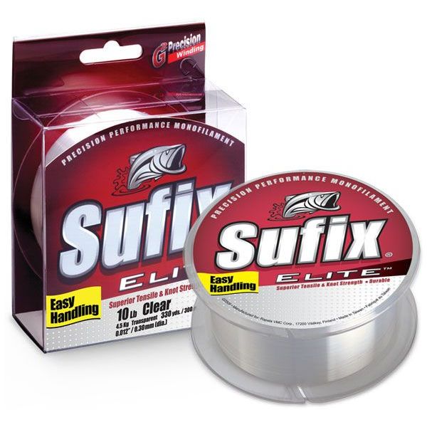 Sufix  Elite Monofilament Fishing Line Clear