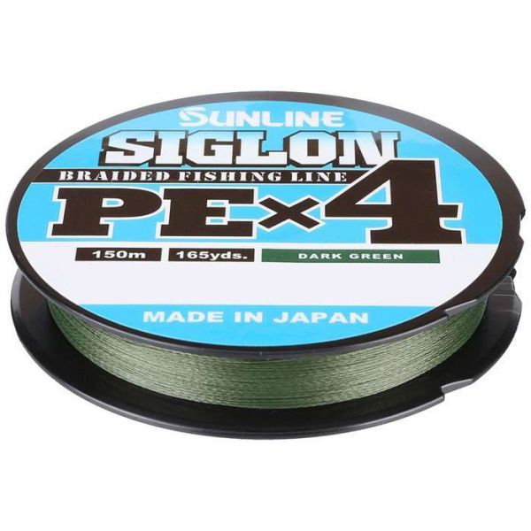 Sunline Siglon PEx4 Braided Line - Dark Green - 10lb