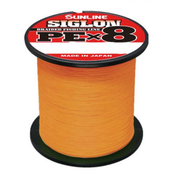 Sunline Siglon PEx8 Braided Line - Orange - TackleDirect