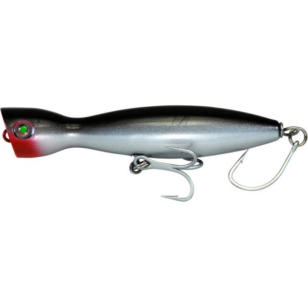 Super Strike PP4O Little Neck Popper - Floating - Black/Silver