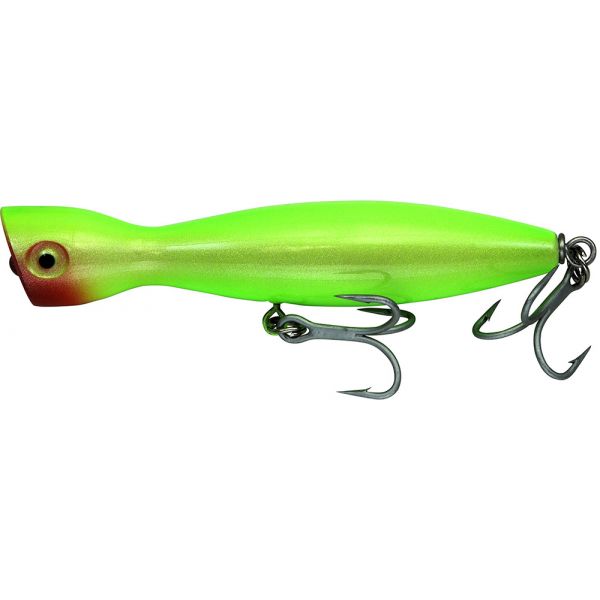 Super Strike PP4W Little Neck Popper - Sinking - All Chartreuse