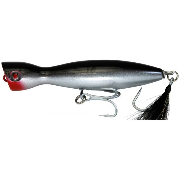 Super Strike PP5HW Little Neck Popper - X-Heavy - Black/Silver