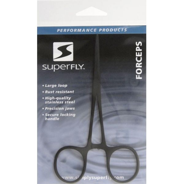 Superfly Stainless Steel Forceps - Anodized Black - Small