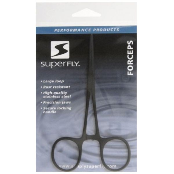 Superfly Stainless Steel Scissor Forceps - Anodized Black