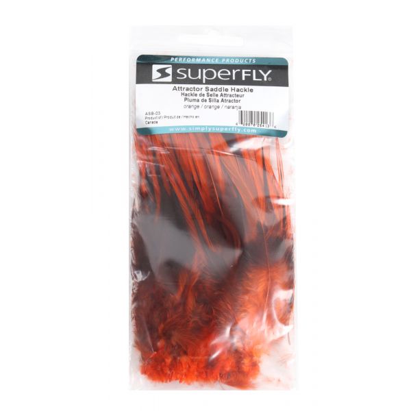 Superfly ASB-03 Attractor Saddle Hackle - Orange