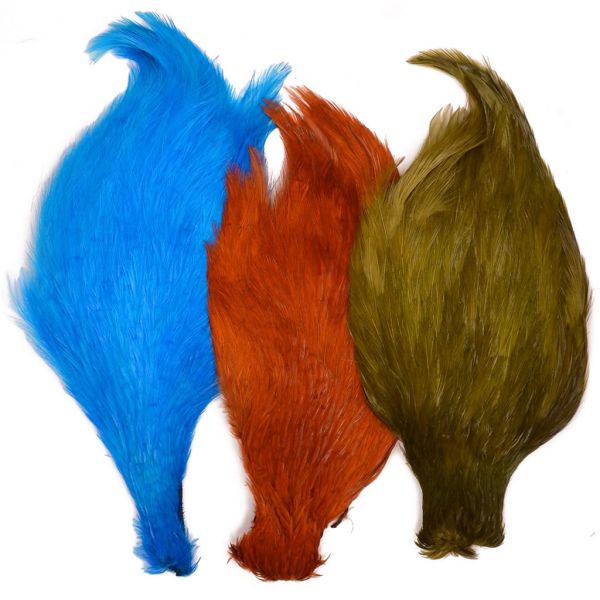 Superfly Chinese Cock Feather Cape - Badger (Natural)