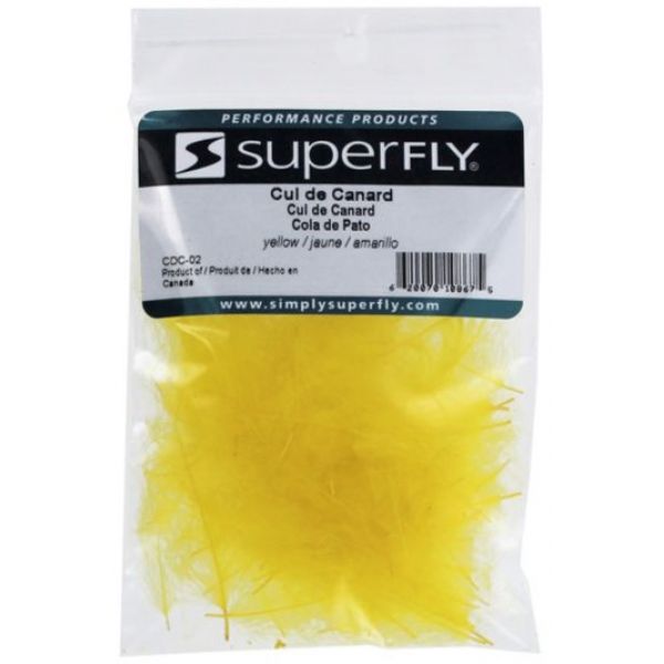 Superfly Cul De Canard (CDC) Duck Feather - Yellow