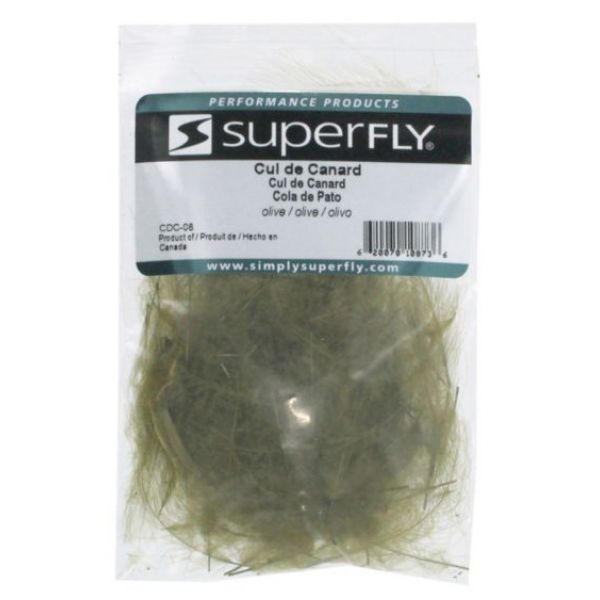 Superfly Cul De Canard (CDC) Duck Feather  - Olive