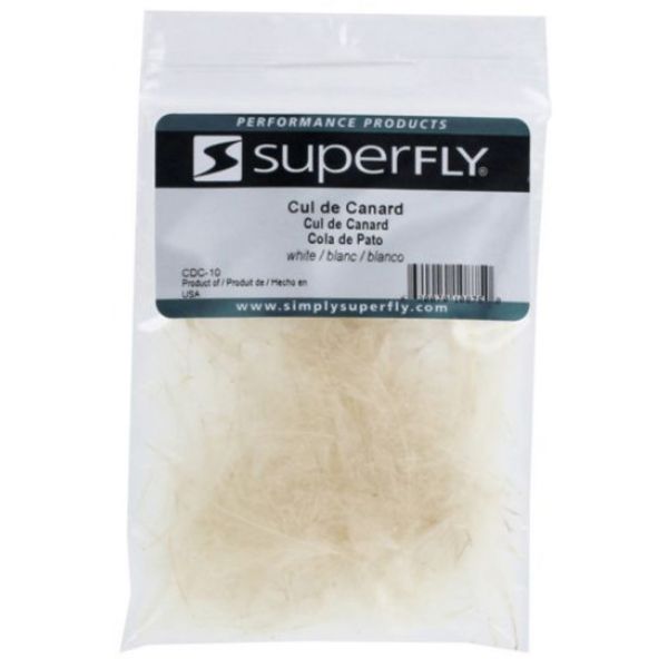 Superfly Cul De Canard (CDC) Duck Feather - White