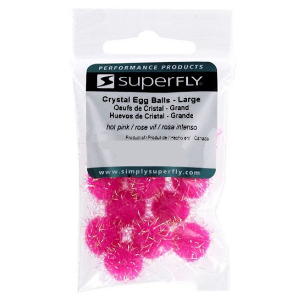 Superfly Crystal Egg Balls - Hot Pink