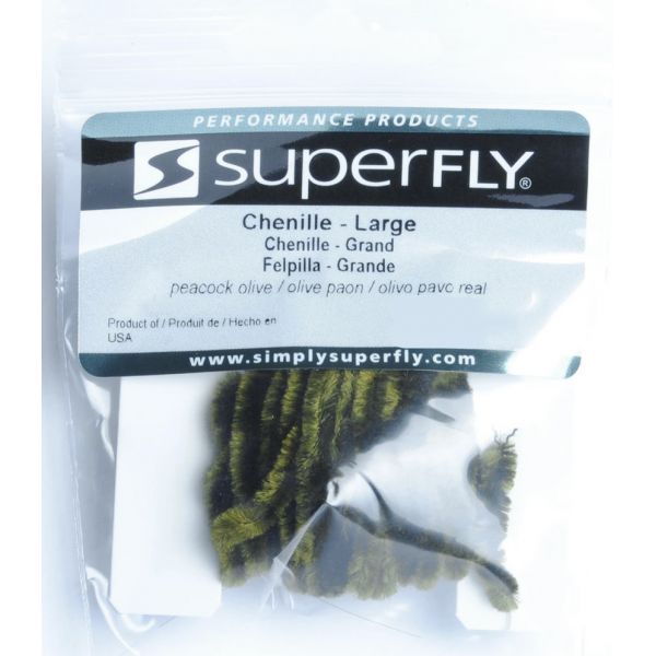 Superfly Chenille - Large - Peacock Olive