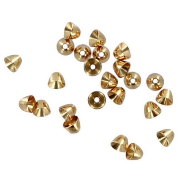 Superfly Cone Head Beads - Gold - Large (1/4 in.)