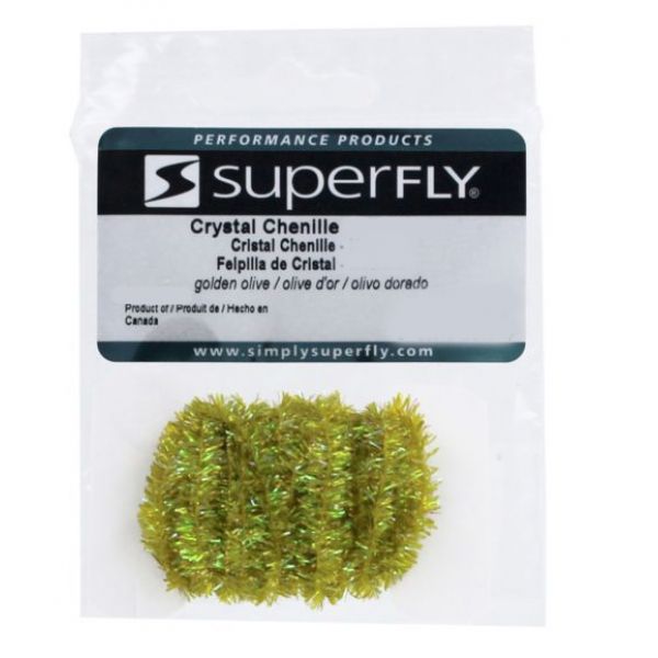 Superfly Crystal Chenille - Golden Olive - Medium