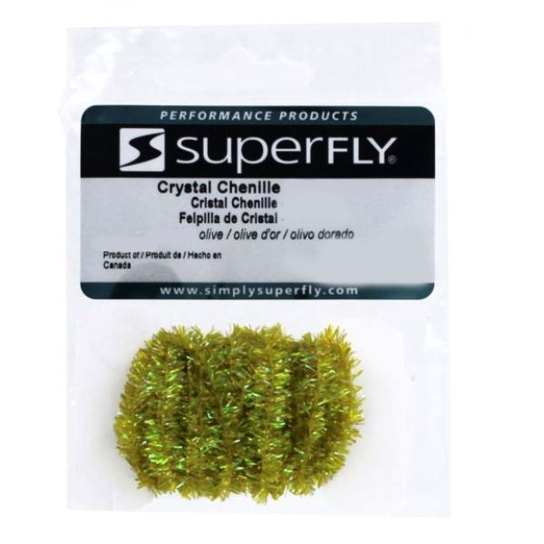 Superfly Crystal Chenille - Olive - Large