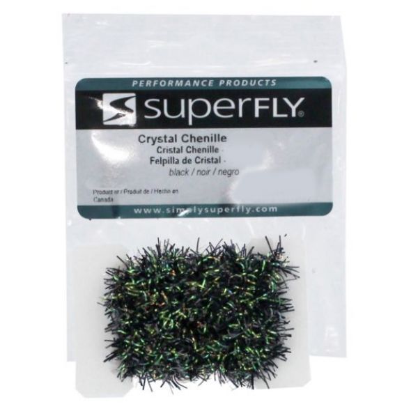 Superfly Crystal Chenille - Black - Large