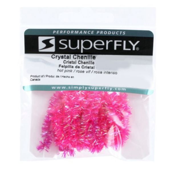 Superfly Crystal Chenille - Hot Pink - Large