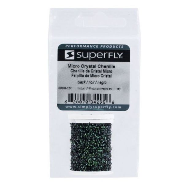 Superfly Micro Crystal Chenille - Black