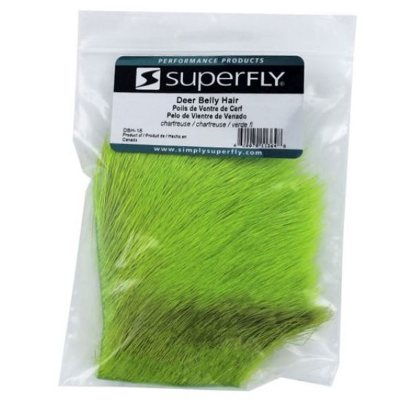 Superfly Deer Belly Hair - Chartreuse