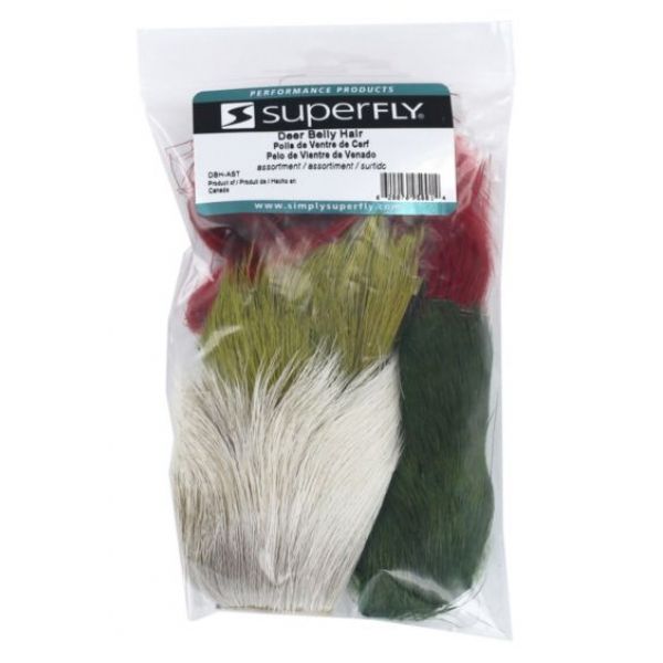 Superfly Deer Belly Hair - Assortment