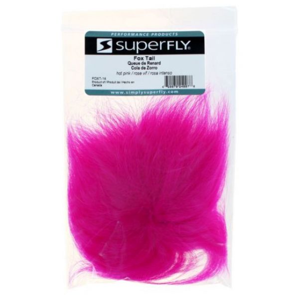 Superfly Fox Tail Medallion - Hot Pink