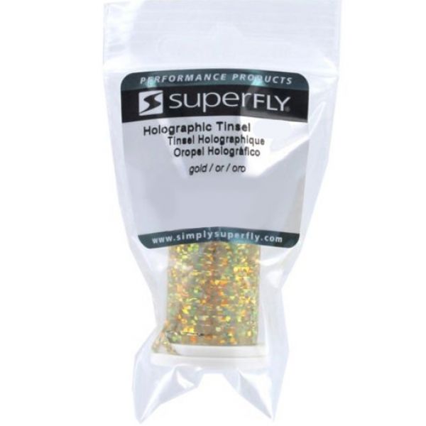 Superfly Holographic Tinsel - 1/16 in. - Gold