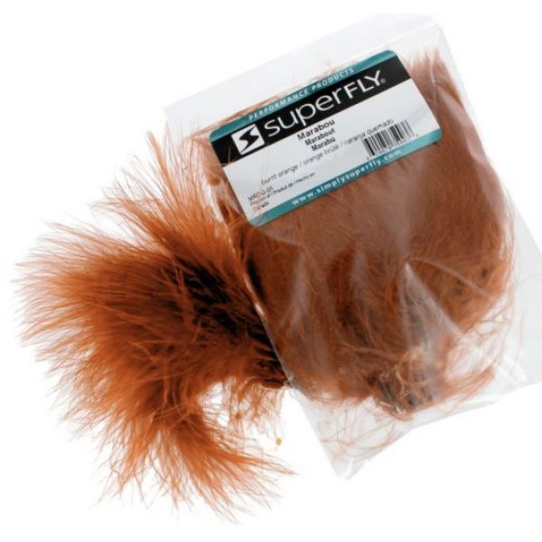 Superfly MRDQ-05 Strung Marabou - Burnt Orange