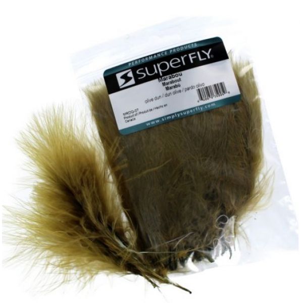 Superfly MRDQ-07 Strung Marabou - Olive Dun