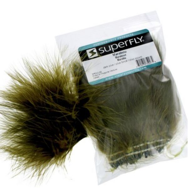 Superfly MRDQ-09 Strung Marabou - Dark Olive