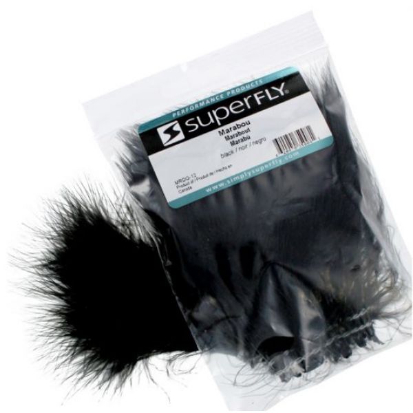 Superfly MRDQ-12 Strung Marabou - Black