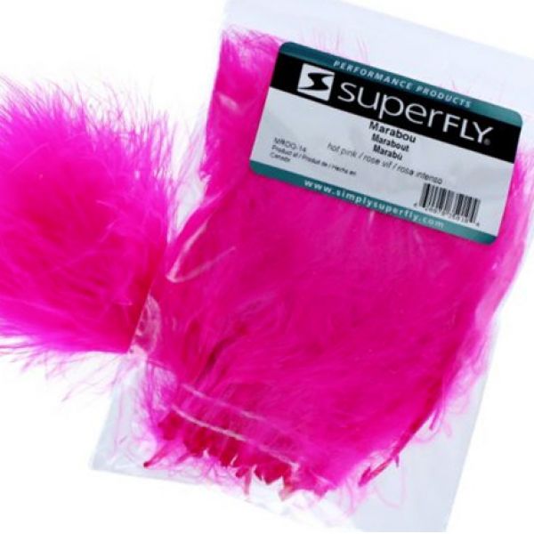 Superfly MRDQ-14 Strung Marabou - Hot Pink