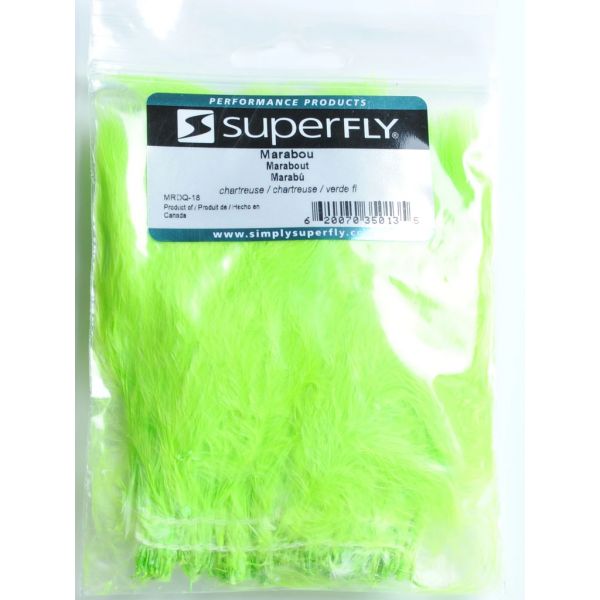 Superfly MRDQ-18 Strung Marabou - Chartreuse