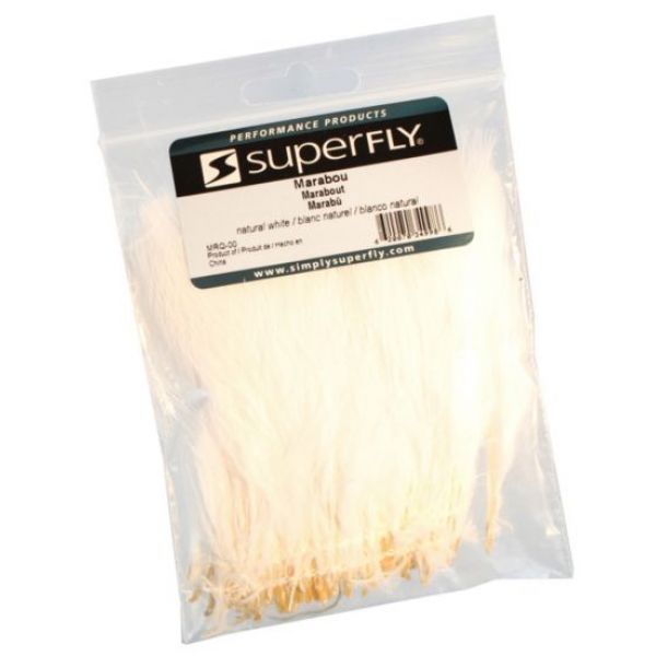 Superfly MRQ-00 Strung Marabou - Natural White