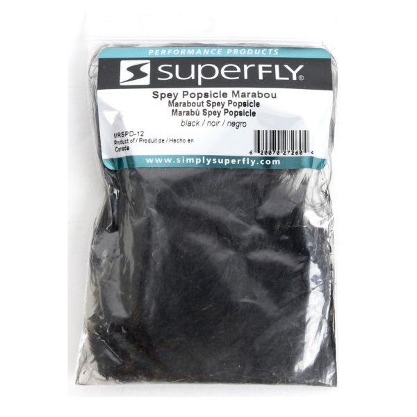 Superfly MRSPD-12 Spey Popsicle Marabou - Black