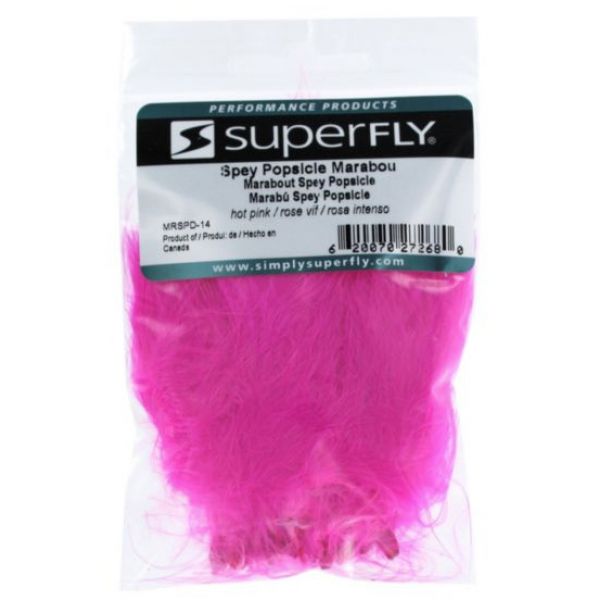 Superfly Spey Popsicle Marabou - Hot Pink