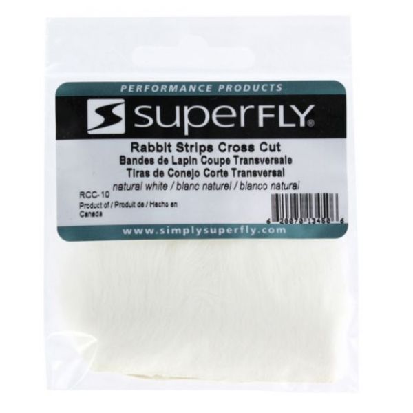 Superfly Cross Cut Rabbit Strips - White