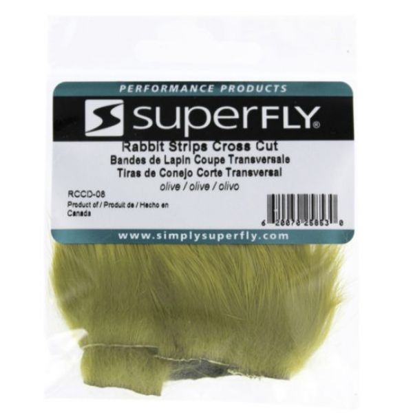 Superfly Cross Cut Rabbit Strips - Olive