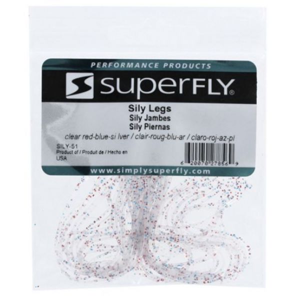 Superfly Sily Legs - Clear/Red/Blue/Silver