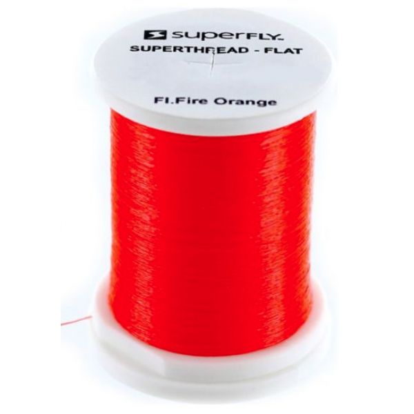 Superfly Superthread Flat - 3/0 - Fluorescent Fire Orange