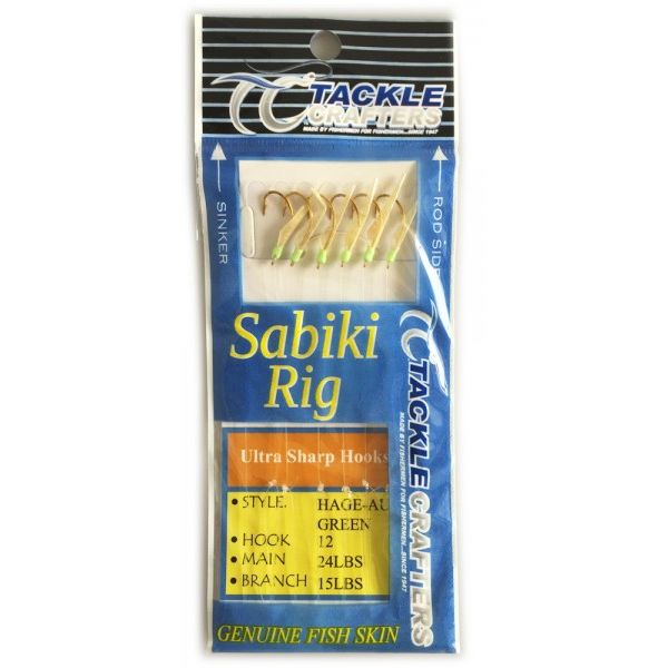 Tackle Crafters Sabiki Rig #10 - Green - 12 pack